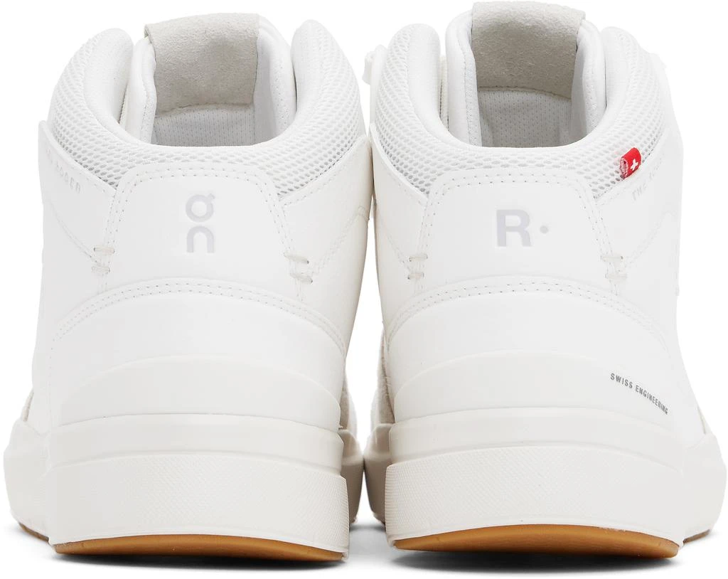 On White 'THE ROGER' Clubhouse Mid Sneakers 2