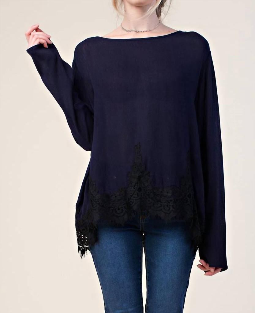 Kori Kori - Intricate Lace Long Sleeve Top