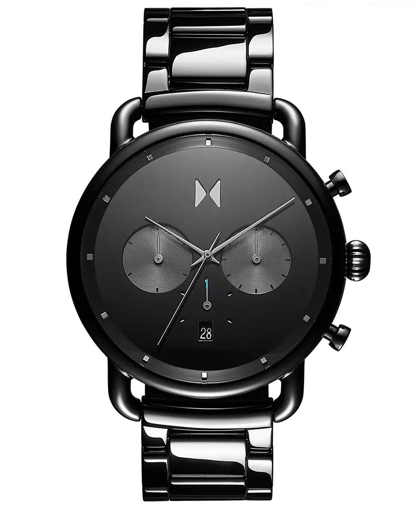 MVMT Men's Chronograph Blacktop Ceramic Bracelet Watch 47mm