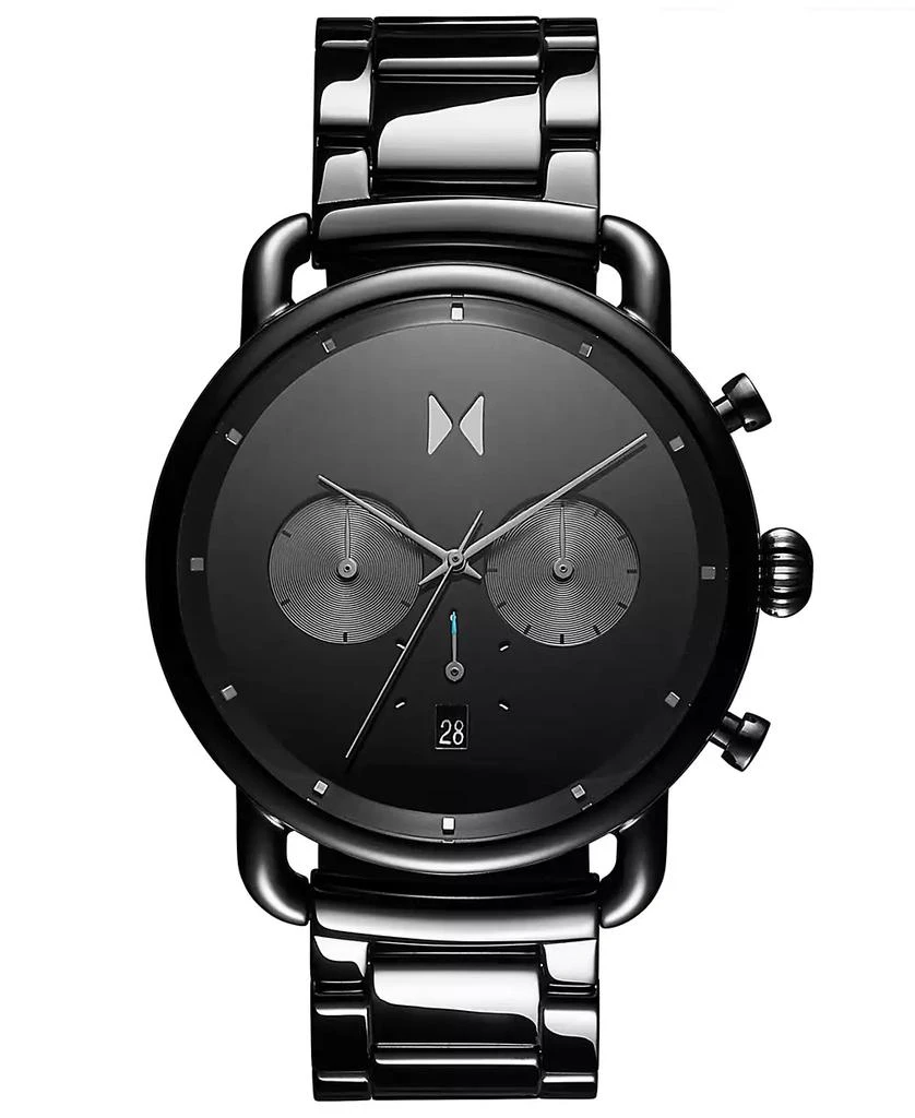 MVMT Men's Chronograph Blacktop Ceramic Bracelet Watch 47mm 1