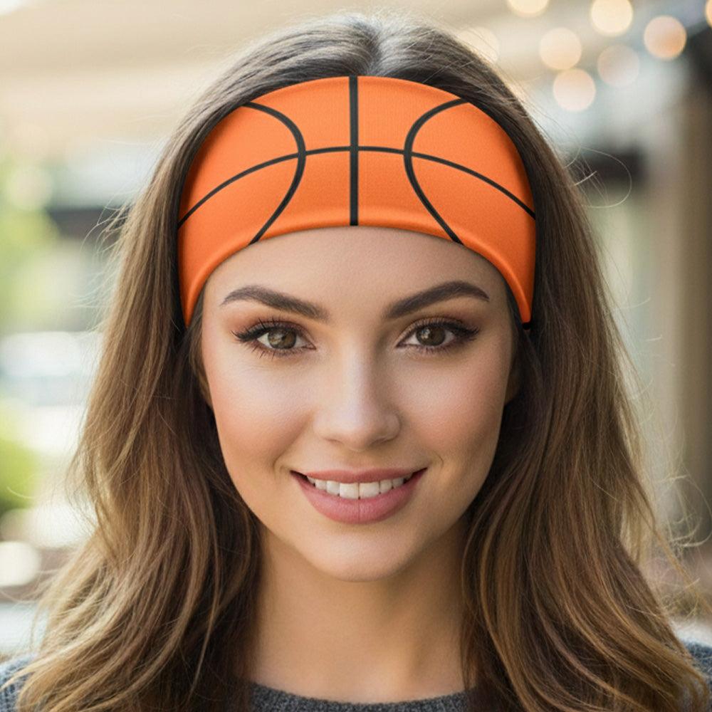 FASHNZFAB Basketball Game Day Sporty Print Stretch Headband