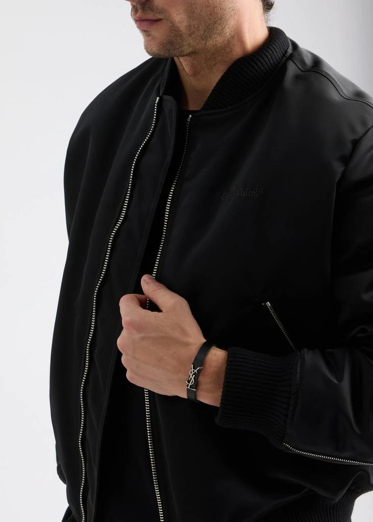Yves Saint Laurent Logo leather bracelet 2