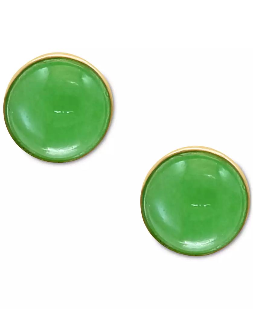 Effy EFFY® Dyed Jade Stud Earrings in 14k Yellow Gold