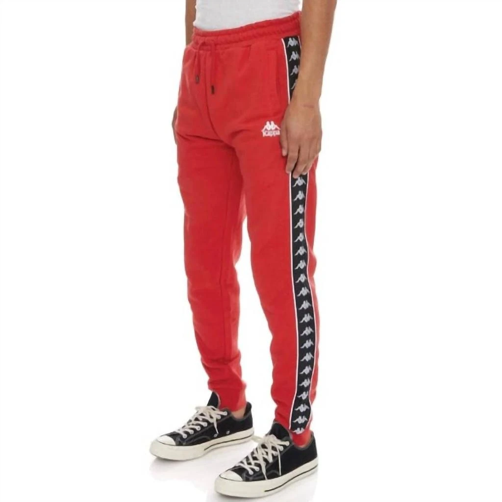 Kappa Men's 222 Banda Alanz 2 Sweatpants In Red/black 2