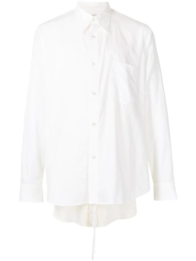 BED J.W. FORD layered-detail cotton shirt - men -  -  - White 1