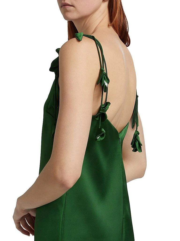 Self Portrait Satin Flower Minidress 6