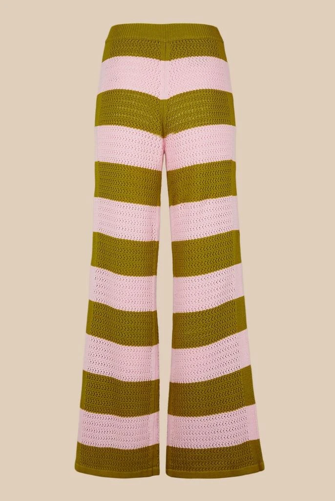 SONIA RYKIEL Pantalon - Raye Baby Pink Et Kaki - Femme 2