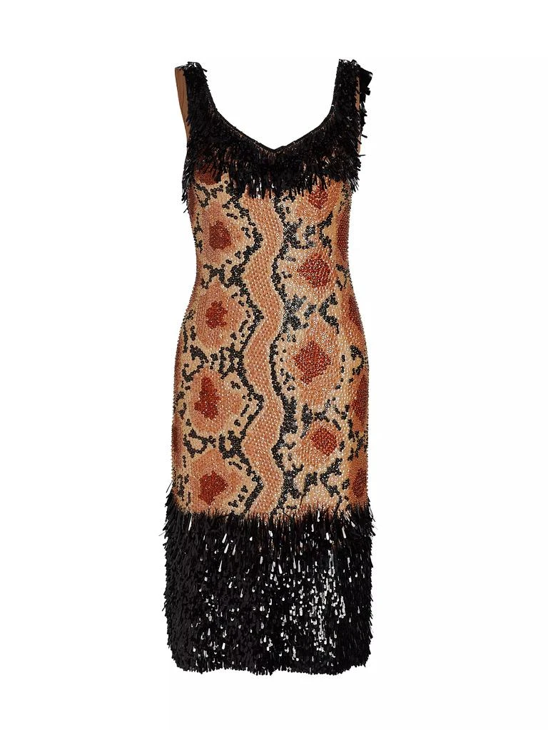 Dries Van Noten Damaras Beaded &amp; Sequin-Fringe Dress 1