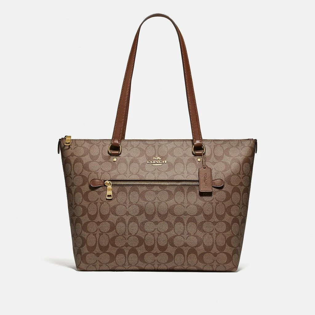 Coach Coach Outlet Gallery Tote In Signature Canvas 1