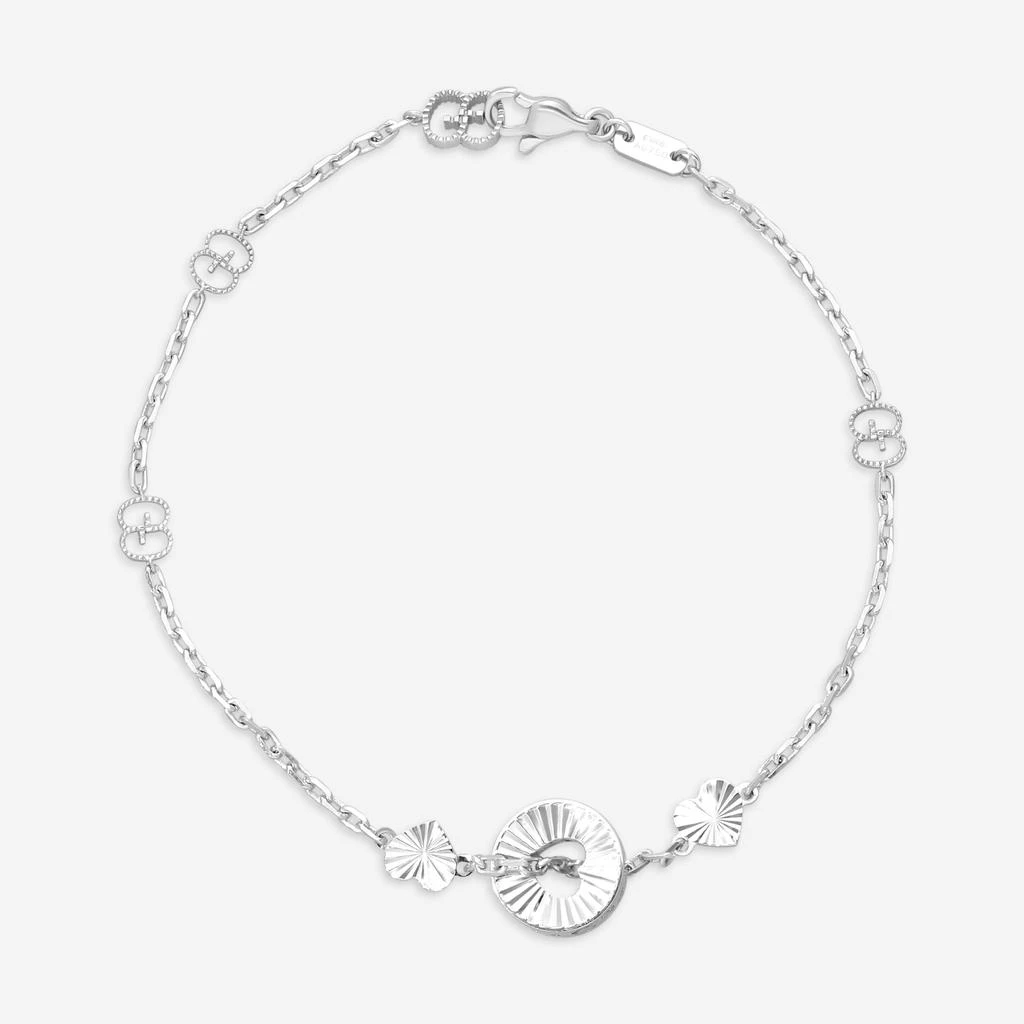 Gucci Gucci Icon Heart 18K White Gold Bracelet YBA729383002016-copy