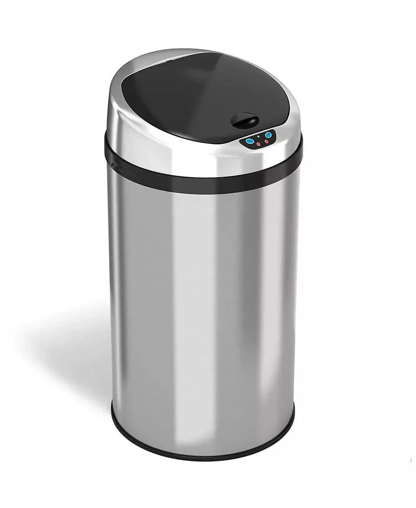 iTouchless 30 Liter / 8 Gallon Stainless Steel Round Sensor Kitchen ...