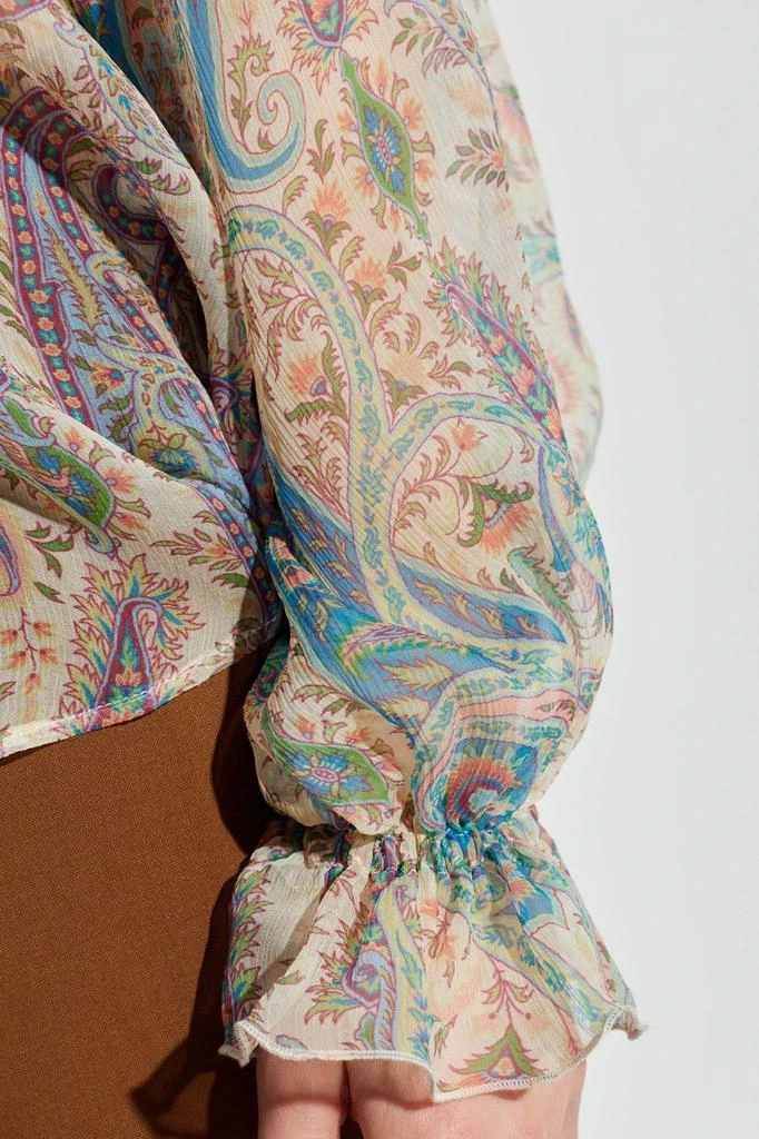 ETRO Etro Scarf-Detailed Long Sleeved Shirt 5