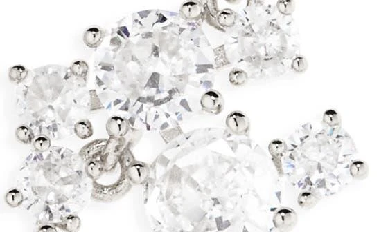 Nordstrom Cubic Zirconia Cascade Necklace 3