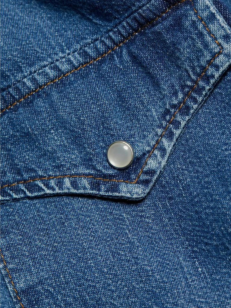 Re/Done Oversized Denim Western Shirt 7