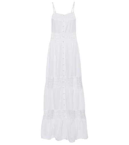 ANNA KOSTUROVA Abigail crochet-paneled maxi dress
