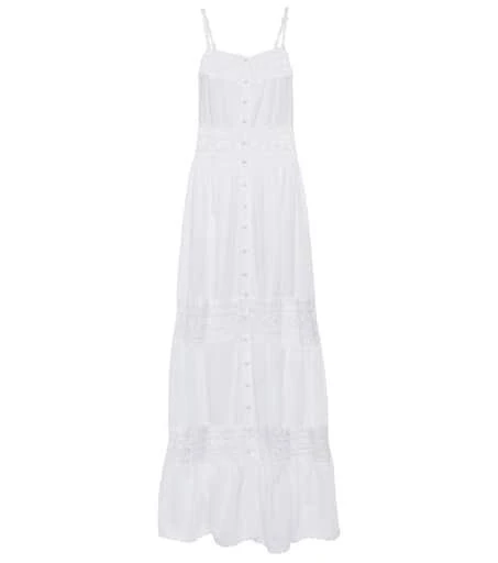 ANNA KOSTUROVA Abigail crochet-paneled maxi dress 1
