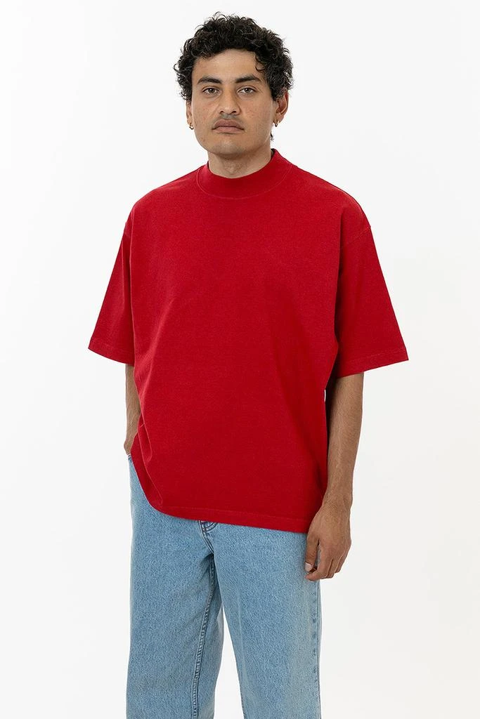 Los Angeles Apparel 1825GD Unisex - Oversized Short Sleeve High Mockneck T-shirt 4