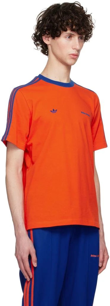 WALES BONNER Orange adidas Originals Edition Embroidered Logo T-Shirt 2