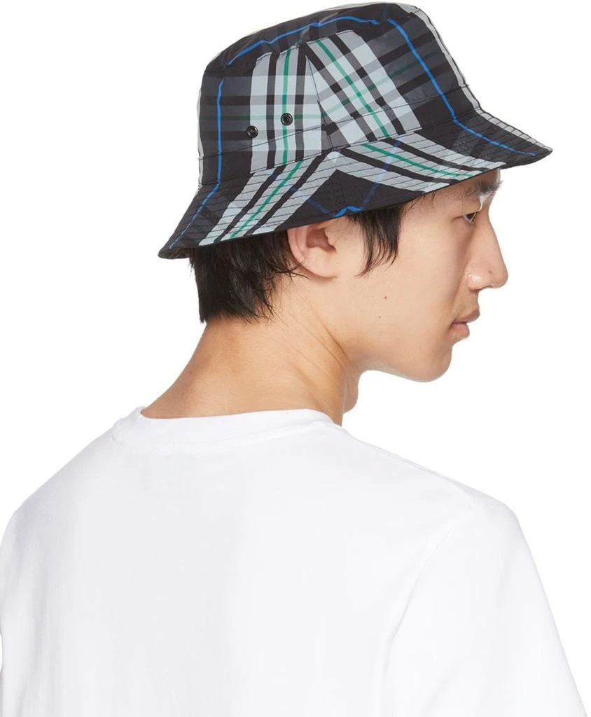 A.P.C. Gray & Black Reversible Mark Bucket Hat 3