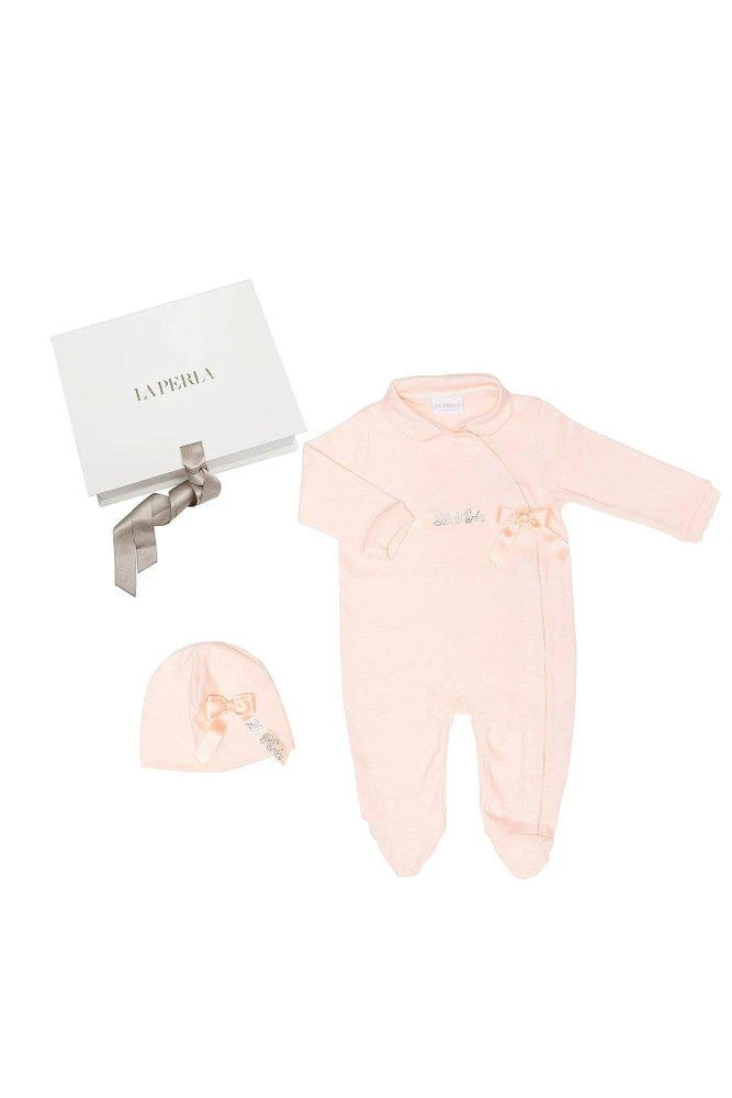 La Perla La Perla Kids Logo Embellished Romper Set