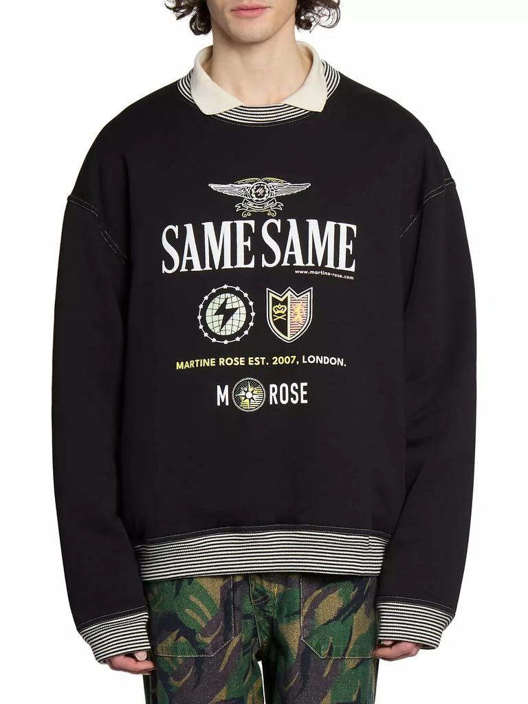 Martine Rose Logo Cotton Sweatshirt 3