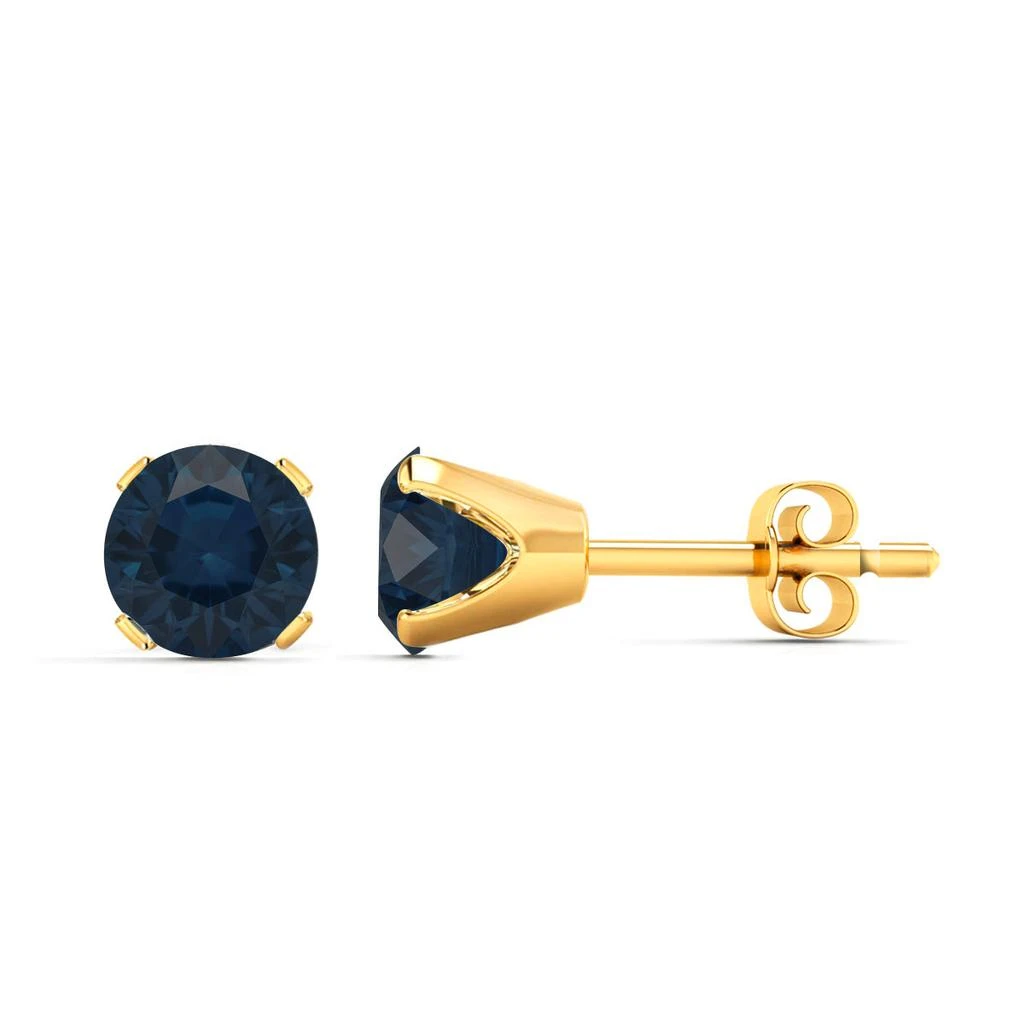 SuperJeweler 2 Carat Gemstone Stud Earrings In Gold-Classic Solitaire Gemstone Earrings All Gemstone Options 8