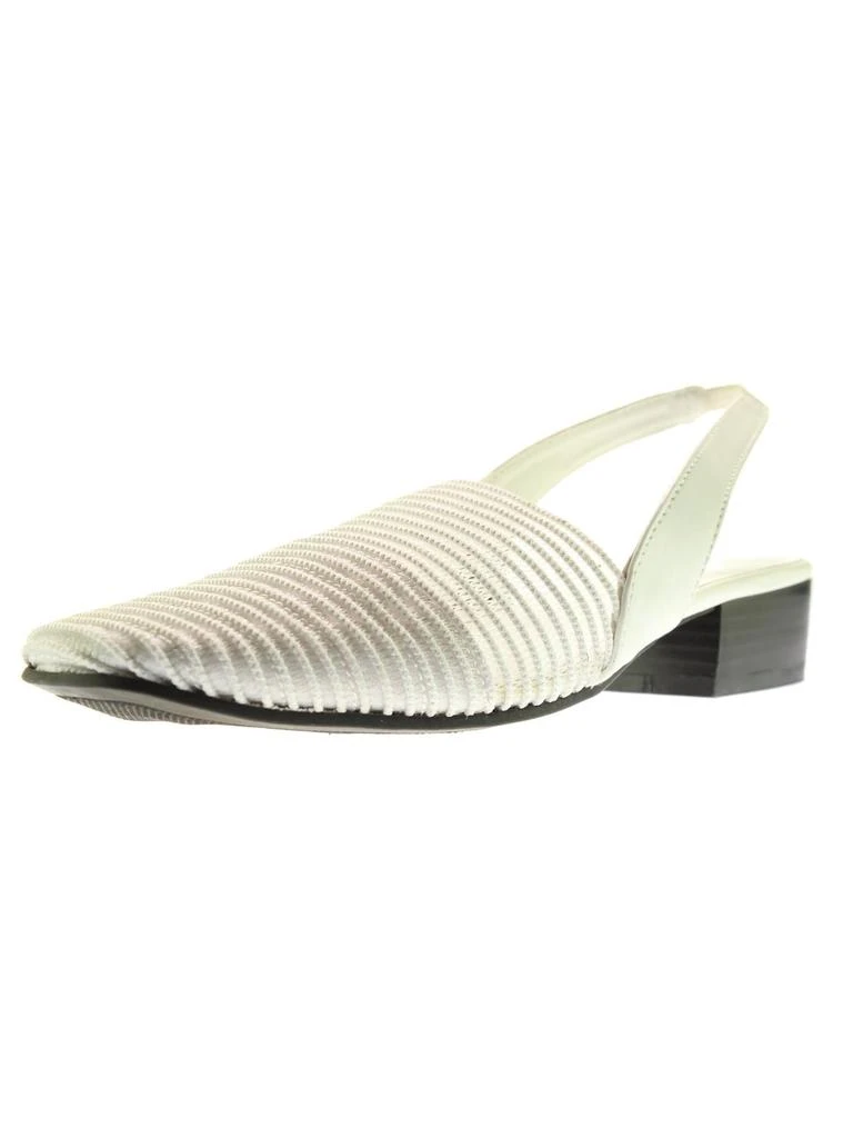 Karen Scott Carlton Womens Crochet Stacked Heel Slingback Sandals 7