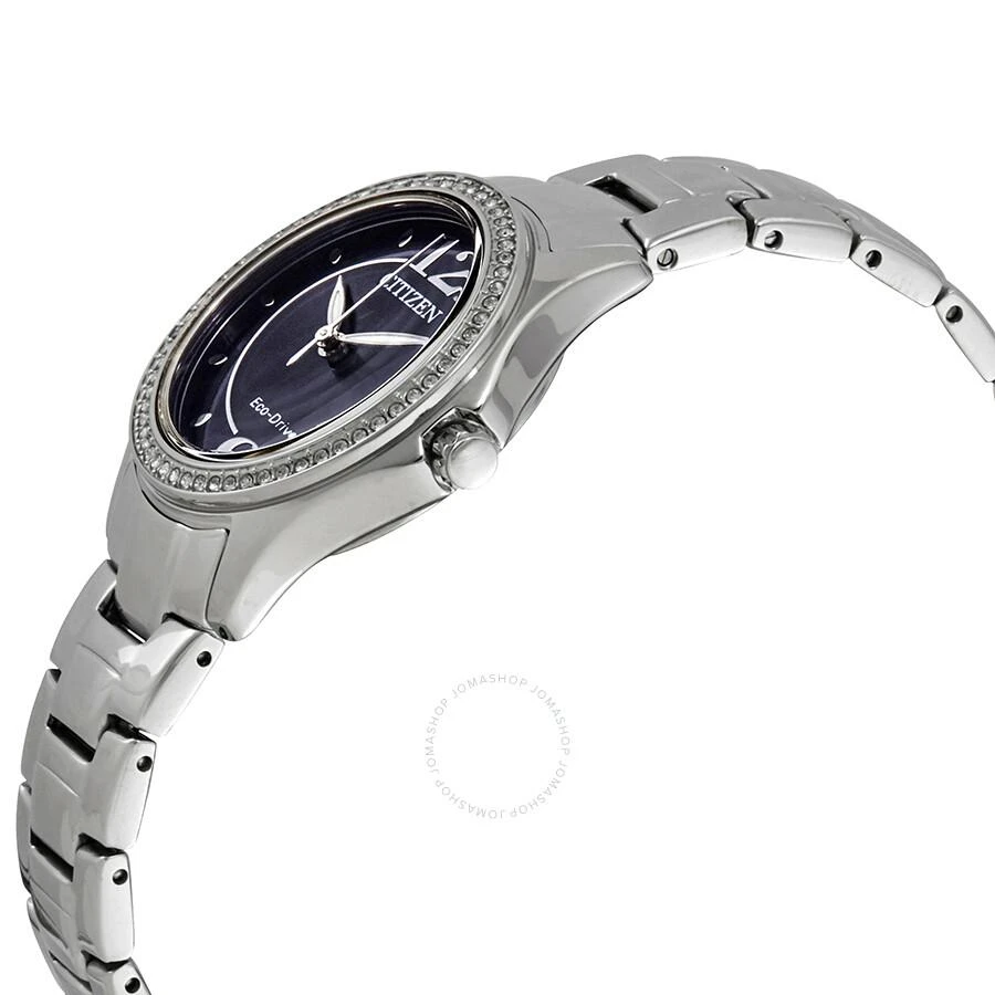 Citizen Silhouette Crystal Eco-Drive Blue Dial Stainless Steel Ladies Watch FE1140-86L 2