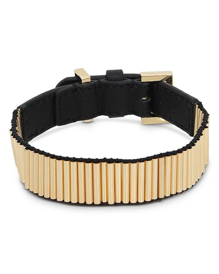 ALL SAINTS Ribbed Leather Bracelet 1