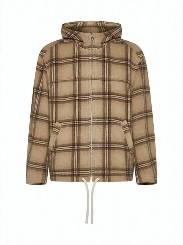 Isabel Marant Boxy Plaid Padded Jacket
