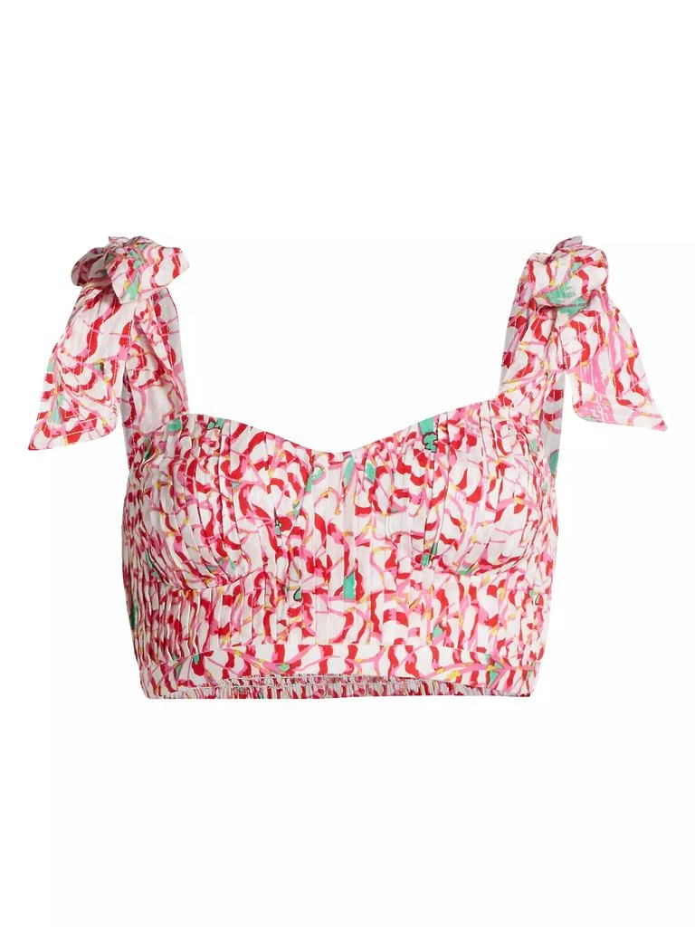Poupette St Barth Carla Convertible Cropped Top 1