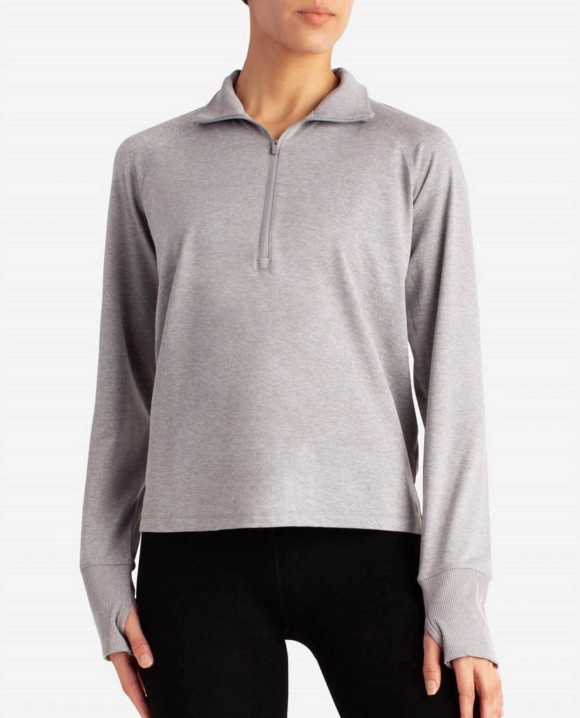 Danskin Danskin - Supersoft Quarter Zip Pullover Sweatshirt 1