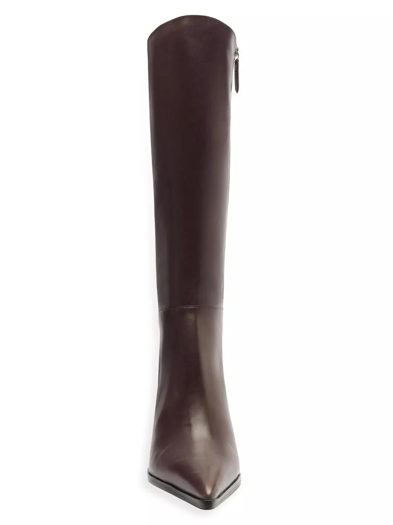 Schutz Mikki 85MM Block-Heel Leather Boots 6