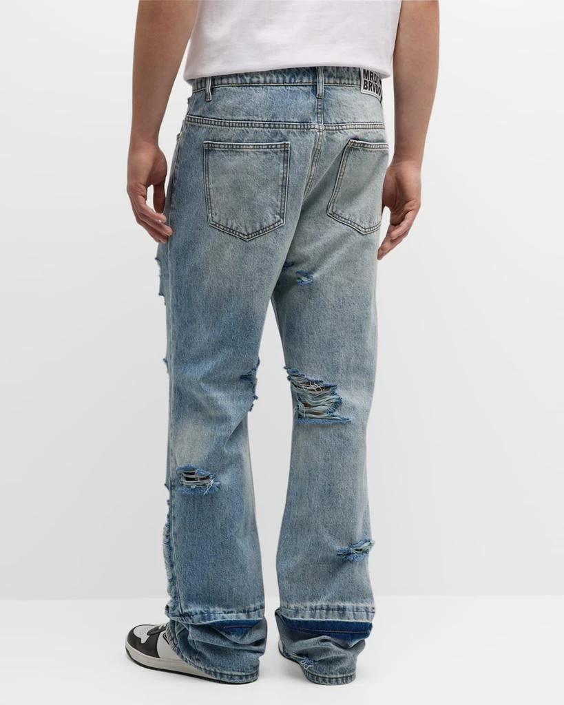 WHO DECIDES WAR Men's Relaxed Gnarly Denim Jeans 4