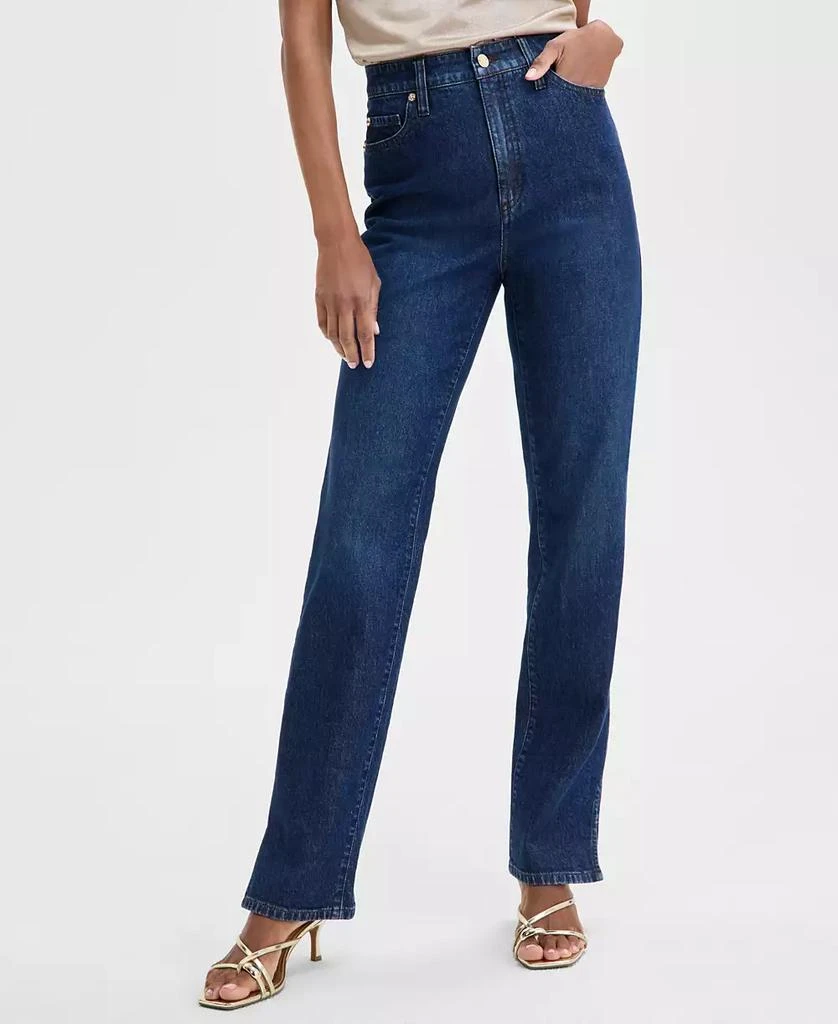 INC International Women's High-Rise Straight-Leg Jeans, Exclusively at Macy's 3