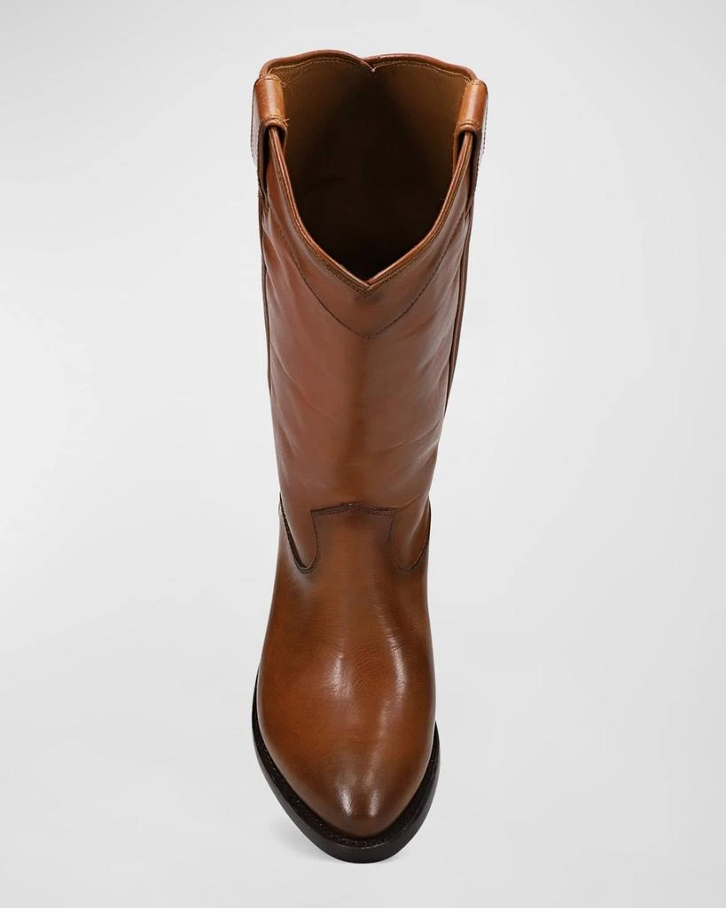 Frye Billy Daisy Leather Tall Western Boots 4
