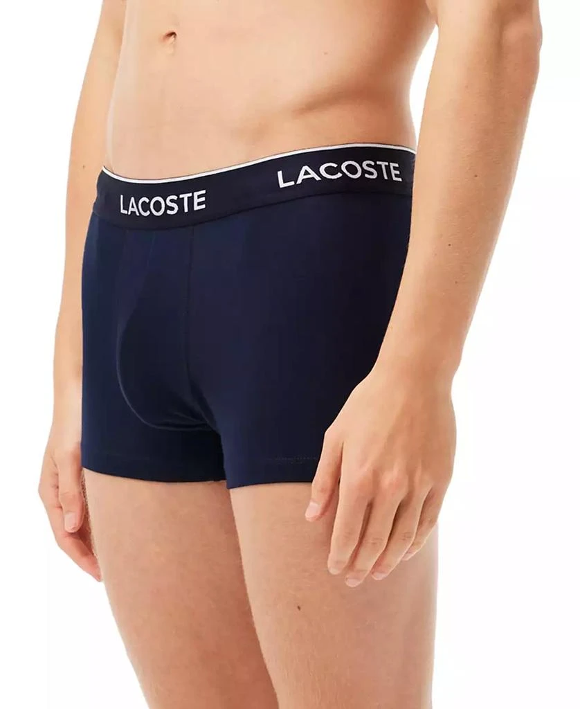 Lacoste Men's 3-Pack Regular-Fit Logo Waistband Trunk Underwear 7