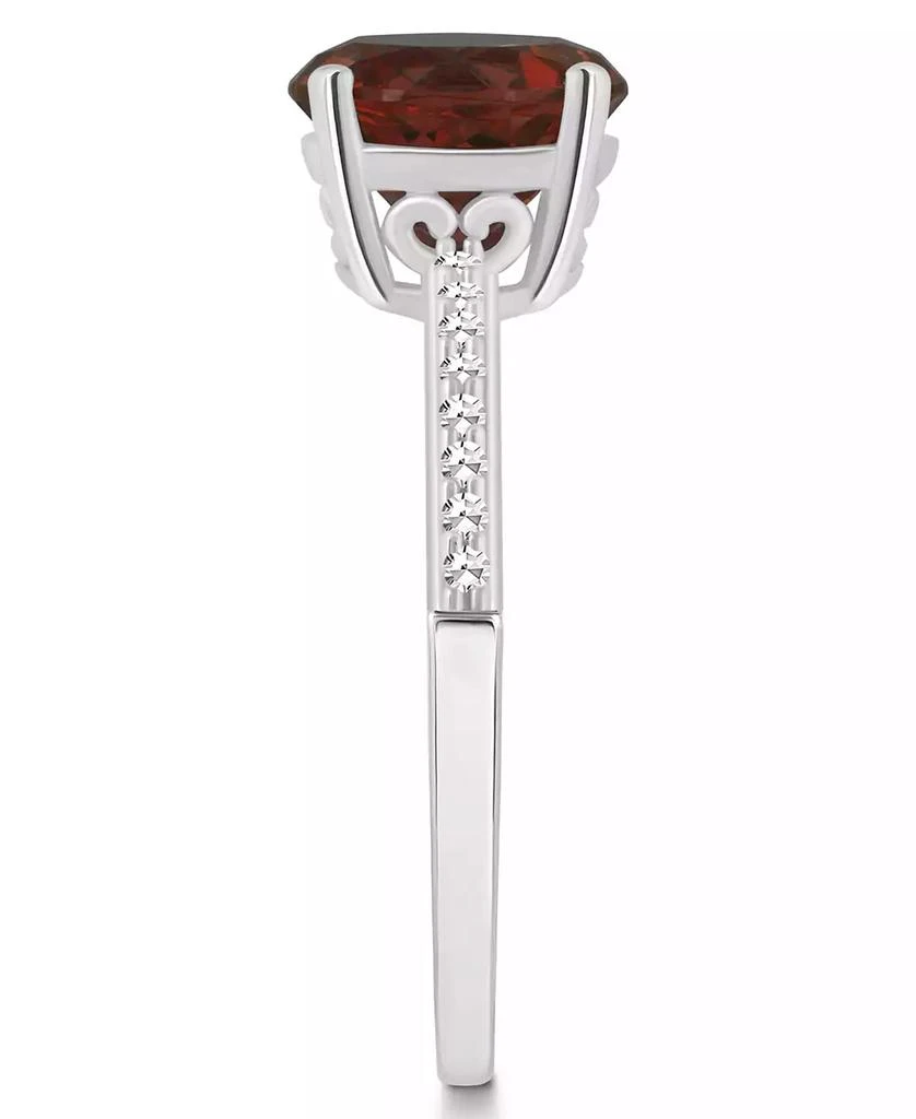 Macy's Women's Garnet (2-1/2 ct.t.w.) and Diamond (1/10 ct.t.w.) Ring in Sterling Silver 3