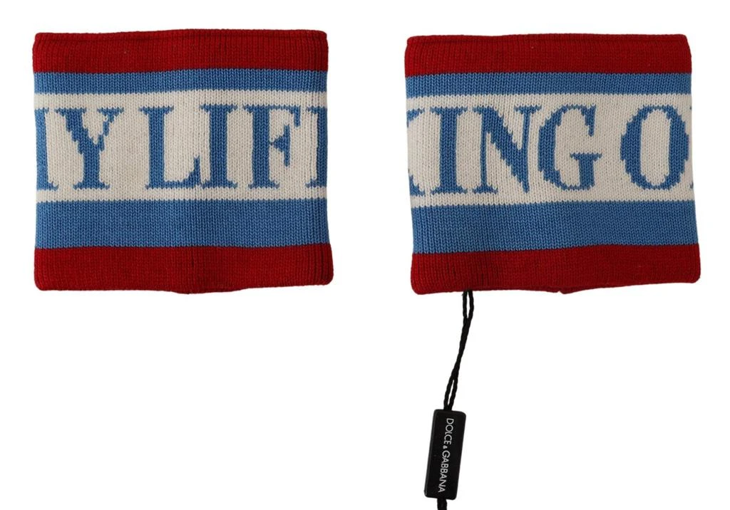 Dolce & Gabbana Dolce & Gabbana Multicolor King Of My Life Cashmere Wristband 4