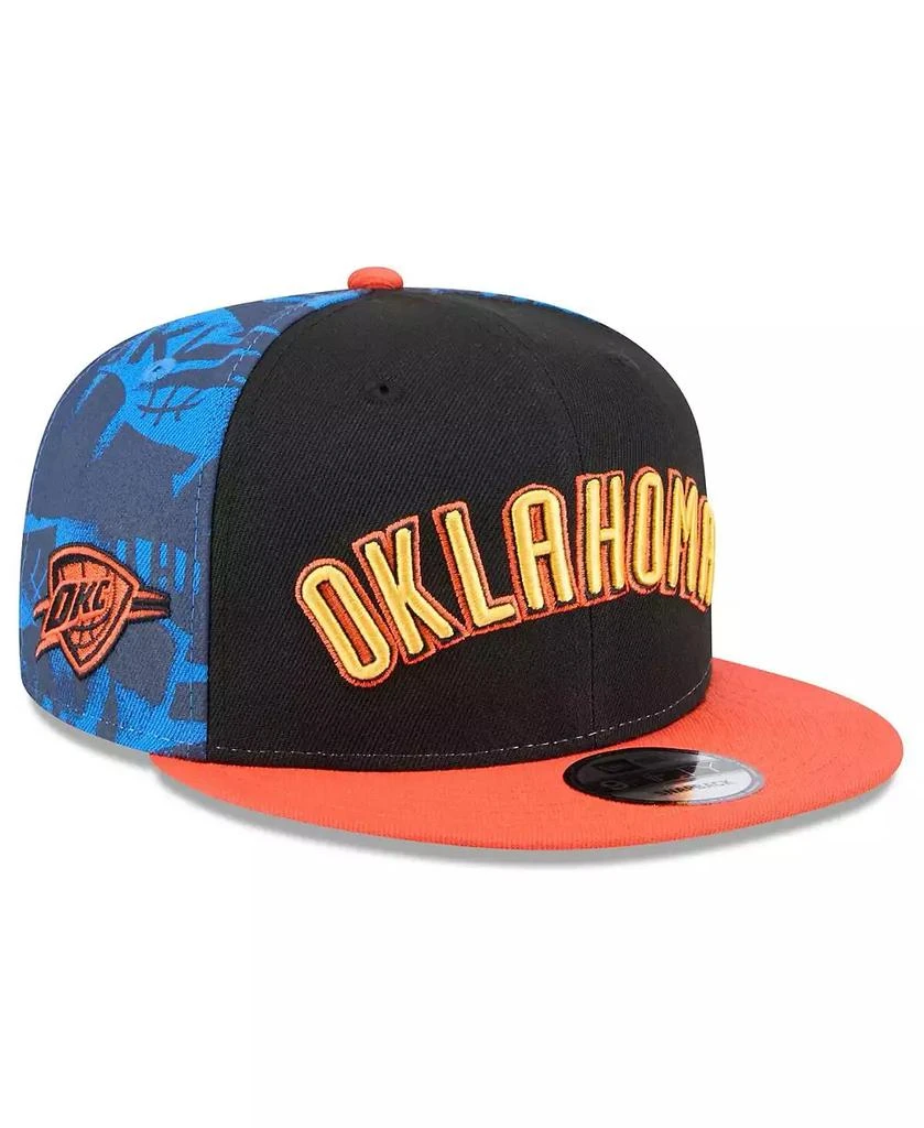 New Era Men's Black Oklahoma City Thunder 2024/25 City Edition 9FIFTY Snapback Hat 1