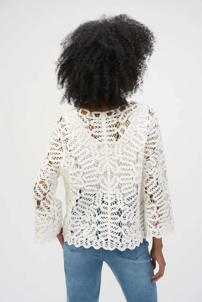 JOSEPH RIBKOFF Joseph Ribkoff - Crochet 3/4 Bell Sleeves Cover-up 2