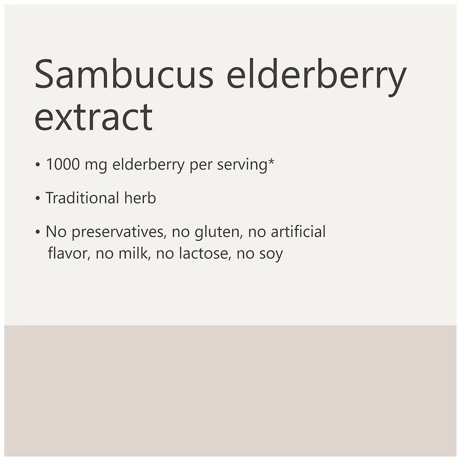Walgreens Sambucus Elderberry Extract 1000 mg Capsules (60 days) 6