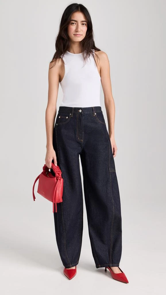 Tibi Indigo Denim Sid Jeans 4