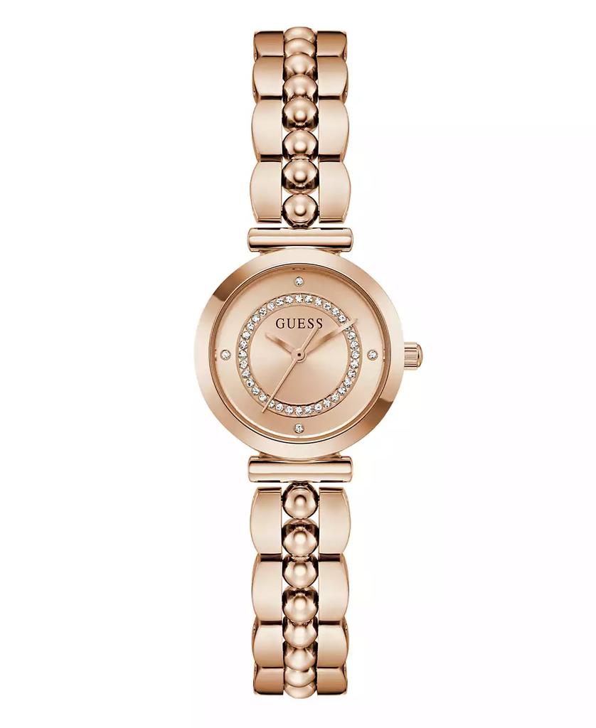 GUESS Women's Rose Gold-Tone Analog Watch, 26mm