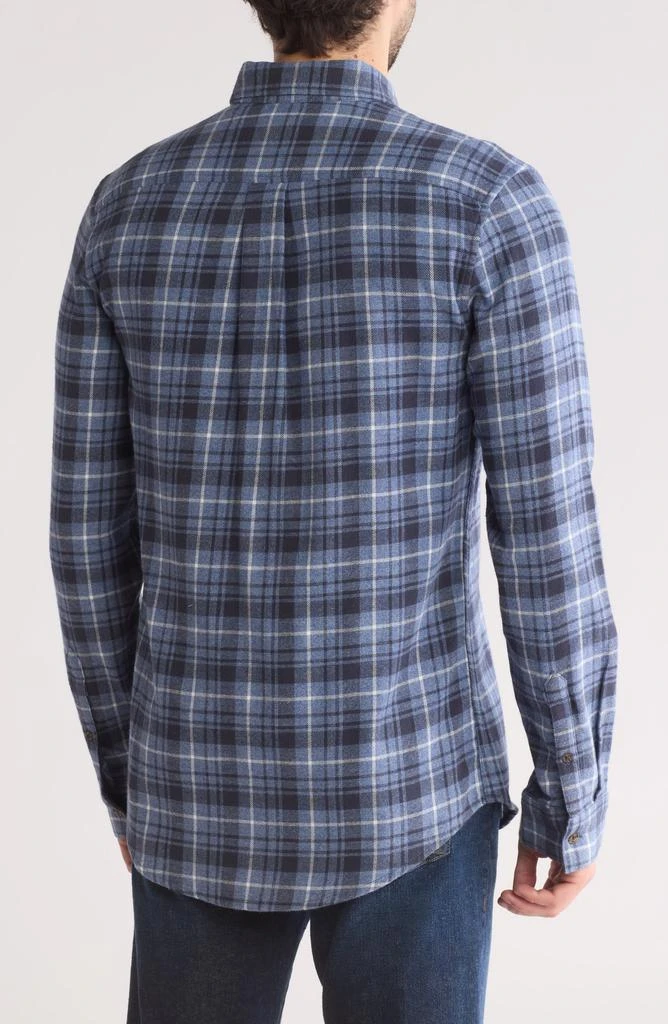 14th & Union Trim Fit Stretch Grindle Plaid Flannel Shirt 2