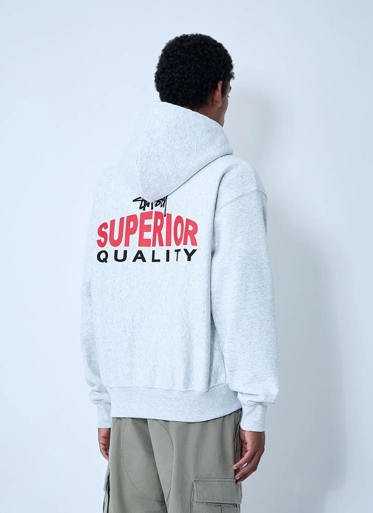 STUSSY Logo Motif Zip-Up Sweatshirt 4