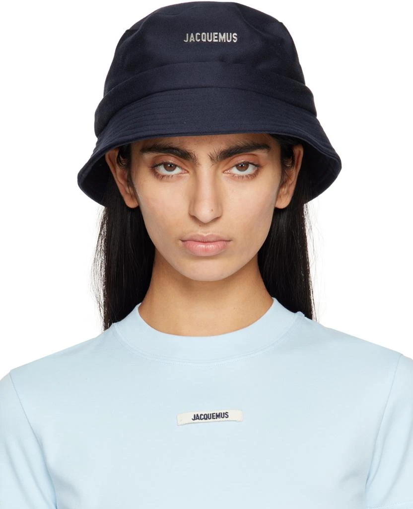 Jacquemus Navy 'Le bob Gadjo' Bucket Hat 1
