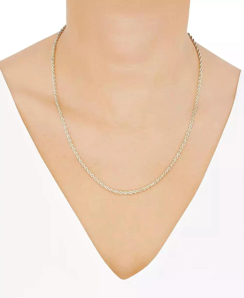 Macy's 14k Gold Diamond-Cut Rope Chain 18" Necklace (2-1/2mm) 2