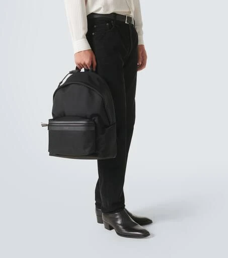 Yves Saint Laurent Nylon and leather City backpack 2