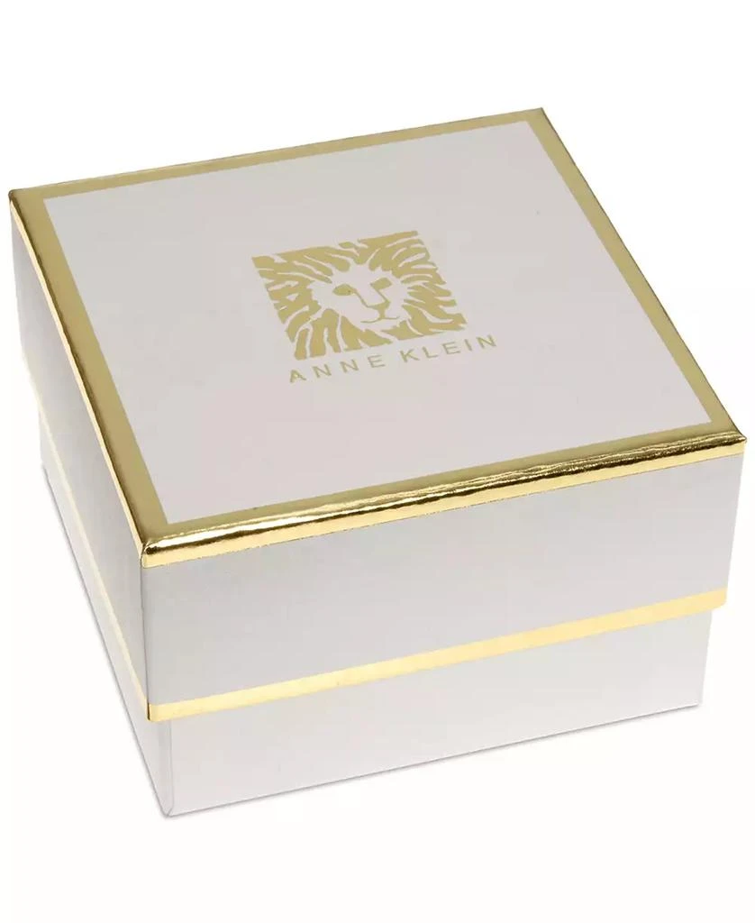 Anne Klein Gold-Tone Multicolor Flower Cross Pin 2